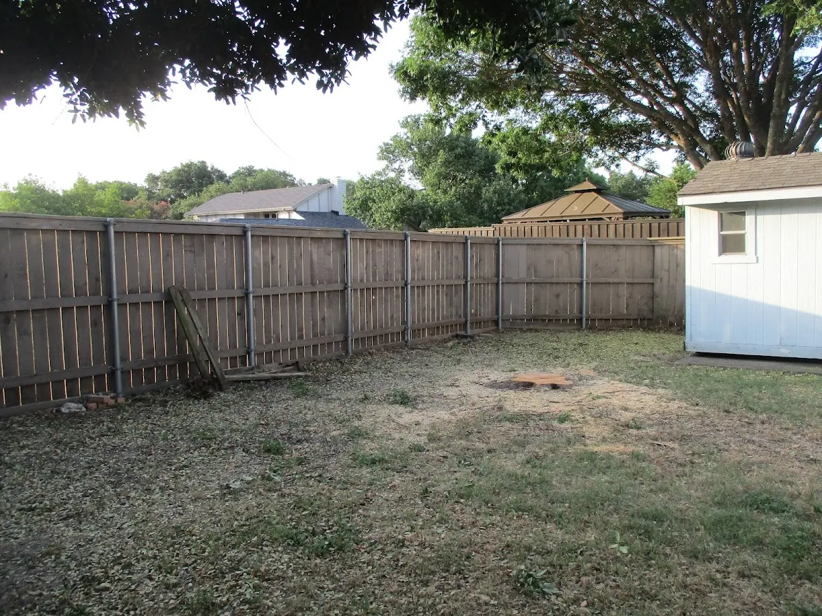Cleared yard after professional tree removal in Wauzeka